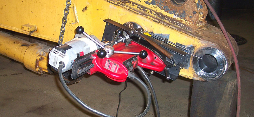 Beck Equipment's line boring equipment